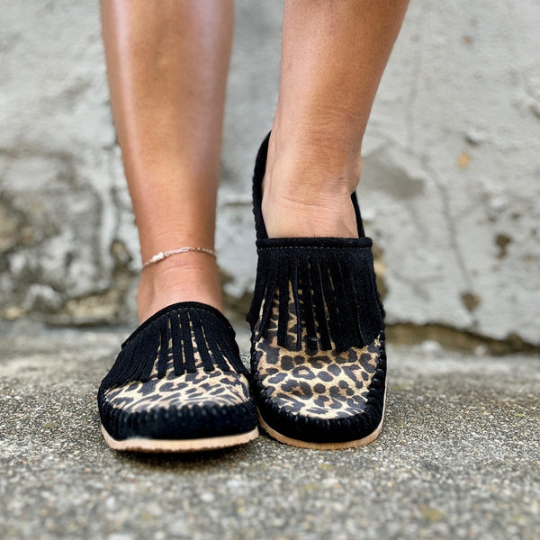 PREORDER LEOPARD FRINGE DAYWORKER