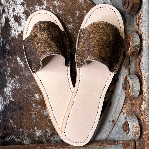 Cowhide Slides (Size 8)