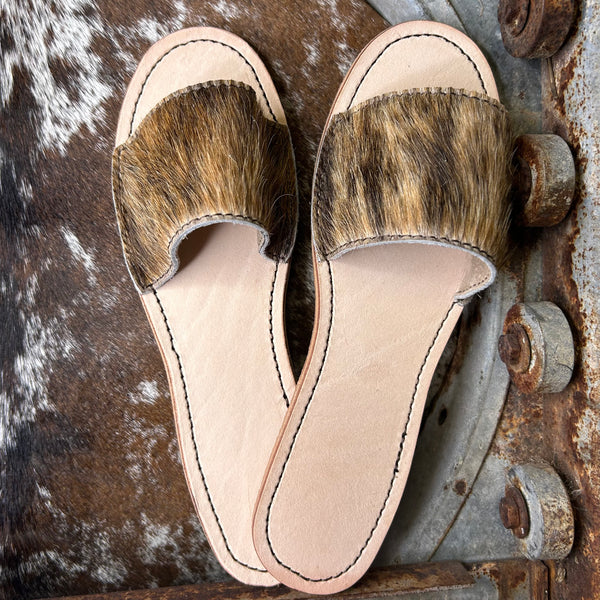 Cowhide Slides (Size 8)