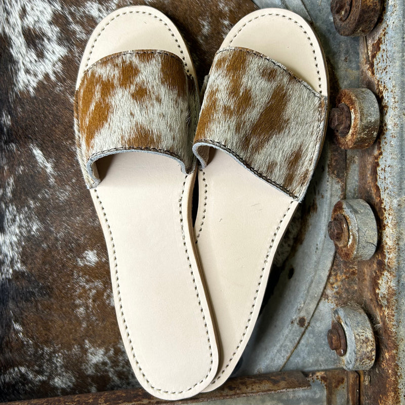 Cowhide Slides (Size 8)