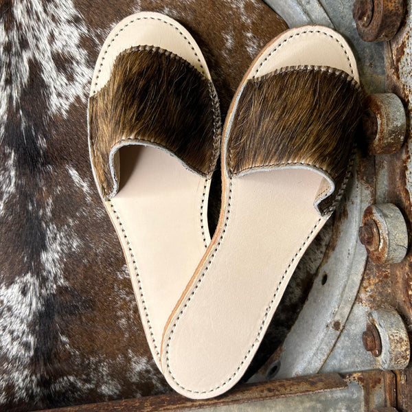 Cowhide Slides (Size 9)